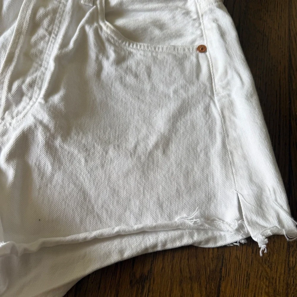 Citizens of Humanity Shorts Womens 26 Marlow Vintage White Denim High Rise